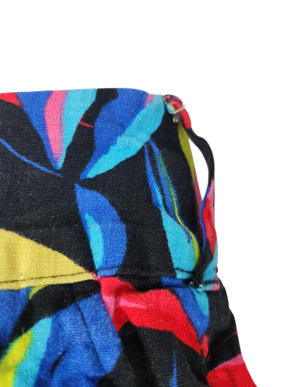 Tabitha Brown for Target Linen Blend Tropical Wide Leg Pants Medium Resort Lemon - Picture 9 of 16